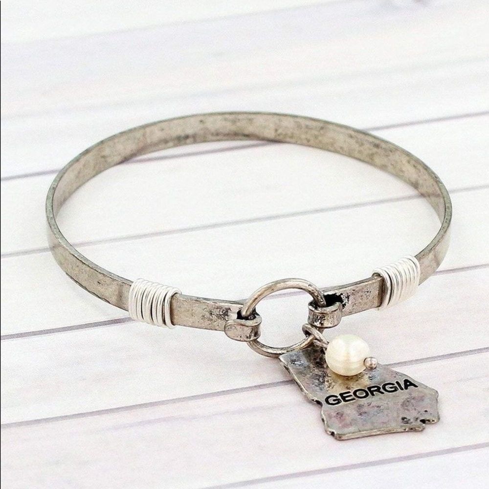Burnished Silvertone Georgia Bracelet